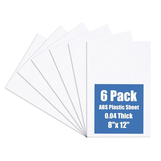 6 PACK ABS Plastic Sheets 8