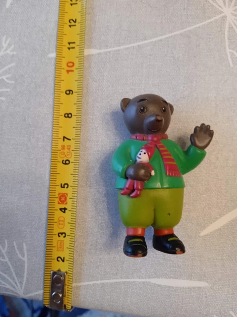Figurine Collection Petit Ours Brun Avec Sa Bouée (1975) - Daniele Bour - PVC 5cm