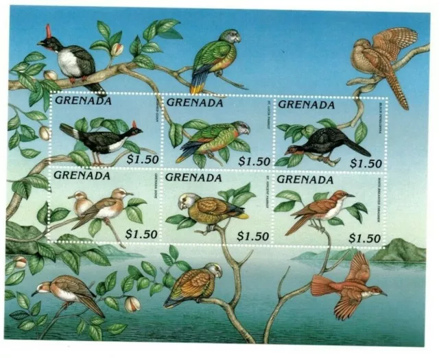 Grenada - 1996 - Birds - Sheet Of 6 - MNH