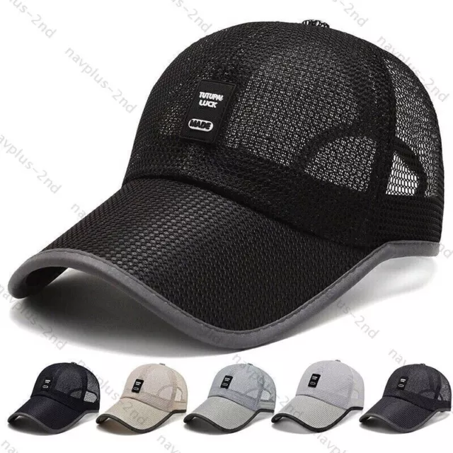 Unisex Herren Damen Baseball Cap Trucker Mesh Basecap Kappe Sport Netz Mütze Hut