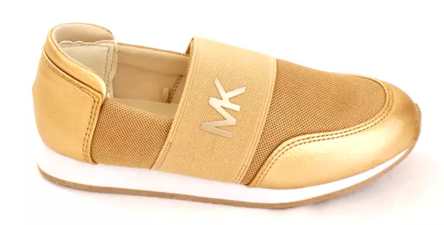 Michael Kors Alexia Tuscon Gold Slip On Casual Shoes Little Girl's Size 1