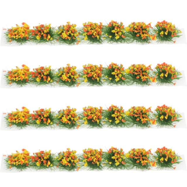4 Pcs DIY Mini-Blumenbüsche Simulierte Blumenverzierung Pflanze