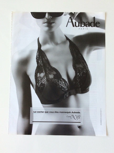 PUBLICITÉ AUBADE LEÇON de séduction n° 100 lingerie femme