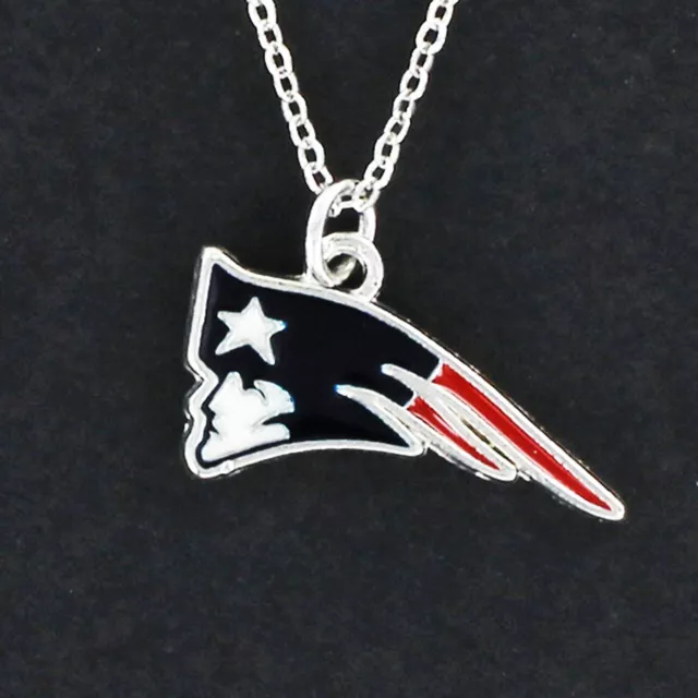 NEW ENGLAND PATRIOTS Necklace on Chain or Charm Only - Pewter NFL Pro Football