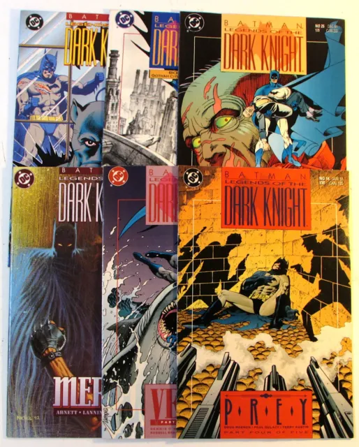 Batman Legends of the Dark Knight Lot of 6 #14,19,25,27,37,46 DC (1991) Comics