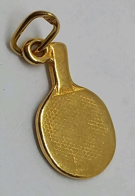 Pendentif Ancien En Forme De Cloche Plaqué Or - Breloque Charm Vintage - Occasion