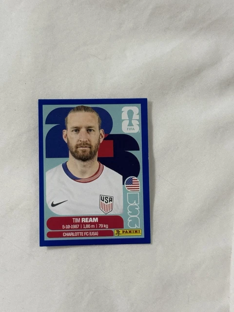 PANINI FIFA WORLD Cup 2026 STICKER Tim Ream Blue Parallel - New £3.15 ...