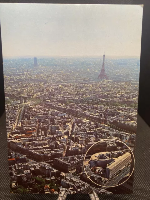 POSTCARD: Aerial View Of Eiffel Tower In Paris France H10￼