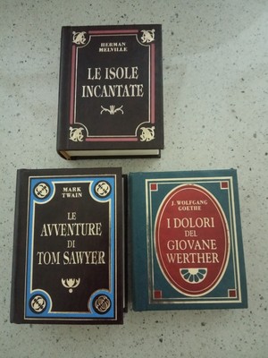 Lotto 3 Libri MINIATURA Mini Deagostini Peruzzo CAPOLAVORI DELLA LETTERATURA 