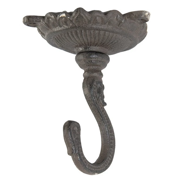 Hook Ceiling Hook Wall Hook Braun Cast Iron Landhaus Shabby 10cm