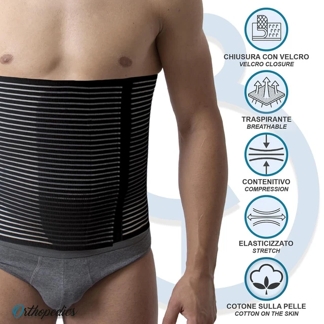 Fascia Lombare Termica In Lana Merinos 95% - Cintura Riscaldante Senza Cuciture Made In Italy (Uomo E Donna)