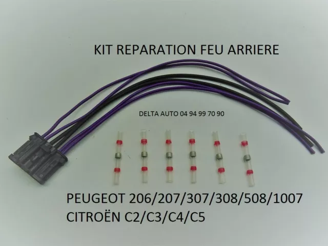 Kit De Réparation Connecteur Peugeot 206/207/307/308 Neuf Avec Notice Fournie