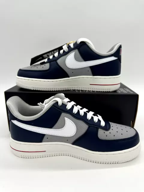 Nike Air Force 1 07 SE Women's Size 6 "Georgetown" Navy Grey Shoes FJ1408 400 2