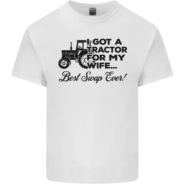 Tractor for My Wife Best Swap Ever Farming Mens Cotton T-Shirt Tee Top