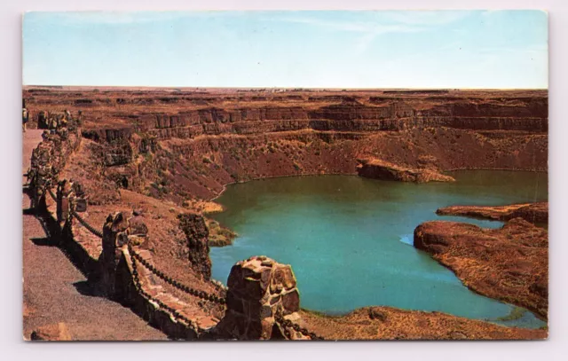 Dry Falls Sun Lakes State Park Coulee  Washington WA UNP Chrome Postcard G16