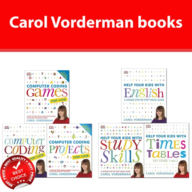 CAROL VORDERMAN BOOKS Computer Coding and Help Your Kids | Variation