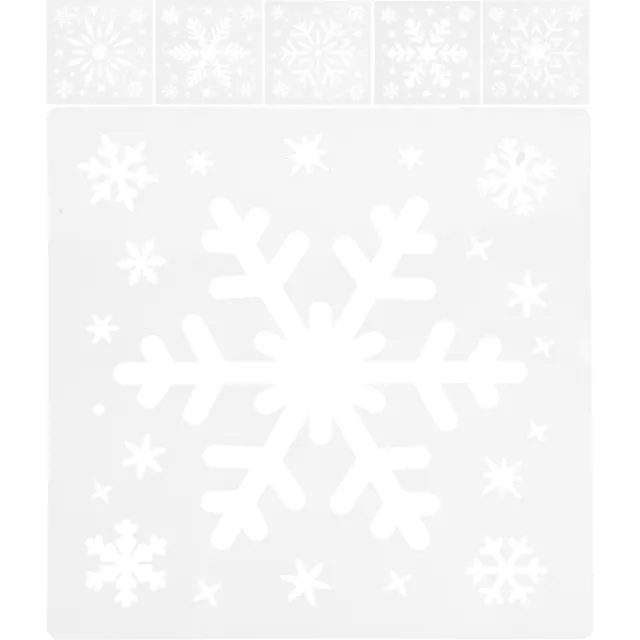 6 Reusable Xmas Stencils for DIY Crafts & Cards-HJ