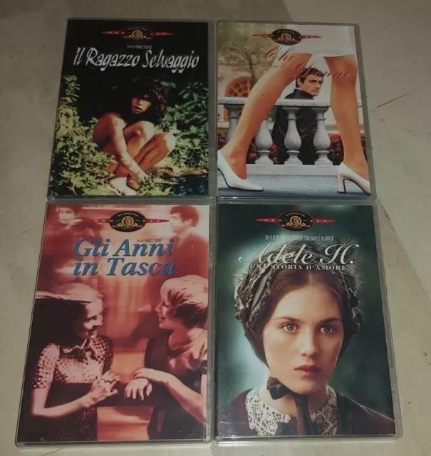 Francois Truffaut 4 Dvd Lotto Stock Fuori Catalogo Edizioni Mgm Anche Singolarme