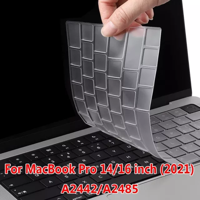 Film TPU Keyboard Cover Skin For MacBook Pro 14 16 inch M1 Max 2021 A2442 A2485