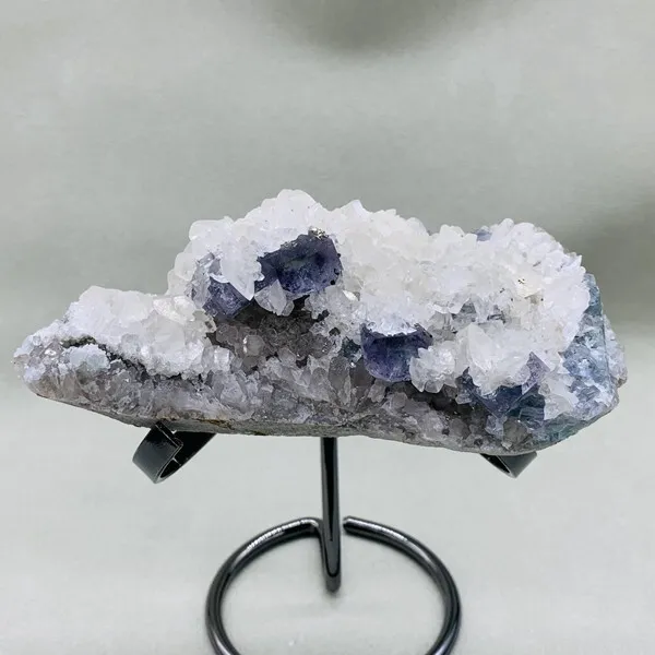 508g Natural Green fluorite Quartz Crystal Cluster mineral specimens healing+sta