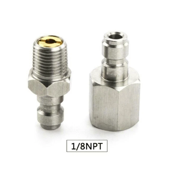 Connettore rapido 1/8 NPT di alta qualità raccordo capezzolo di riempimento PCP 8 mm linea interna maschio