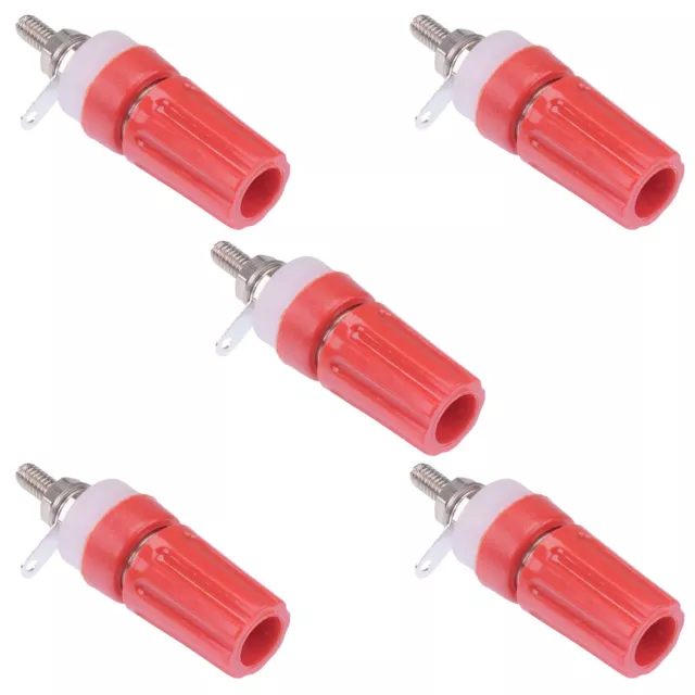 5 x CLIFF Red 4mm Binding Post Socket 15A CL1506