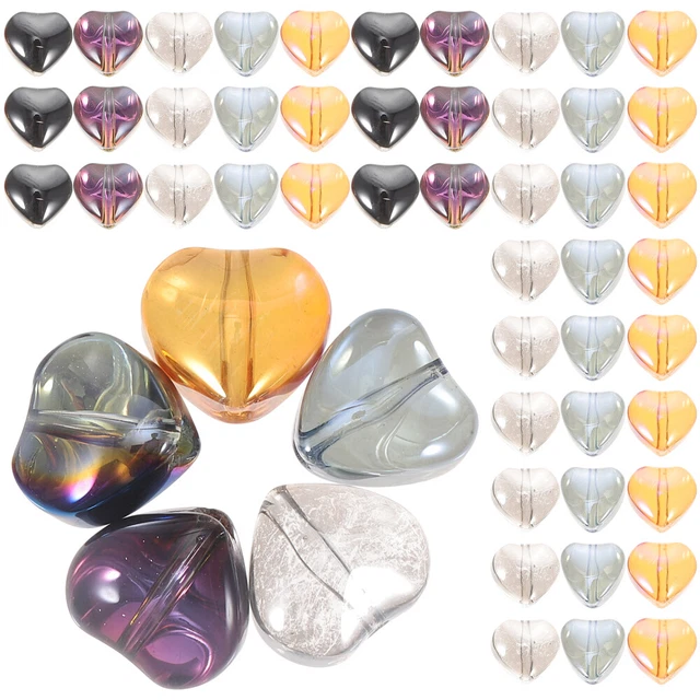 100 pcs Glasperlen farbige Glas lose Perlen Handwerksmaterial Armband -Perlen -A