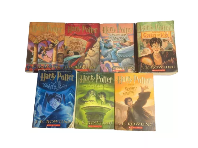 Harry Potter The Complete Series Books 1-7 Paperback Set Scholastic