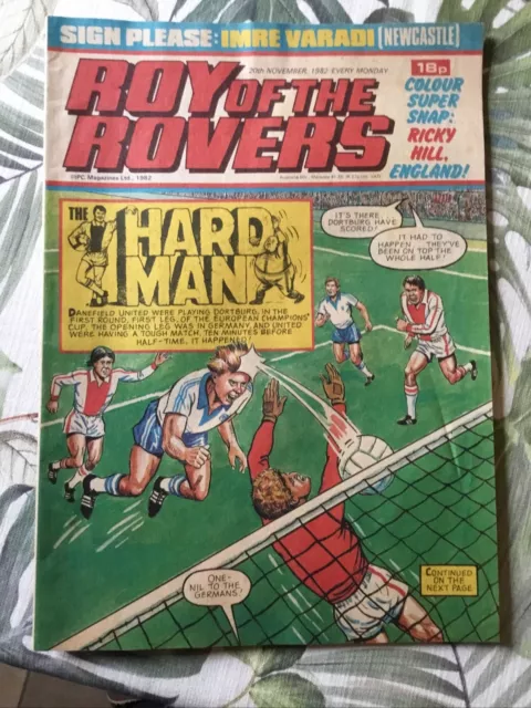 vintage November 1982 Roy Of The Rovers Comic Magazine Excellent Condition