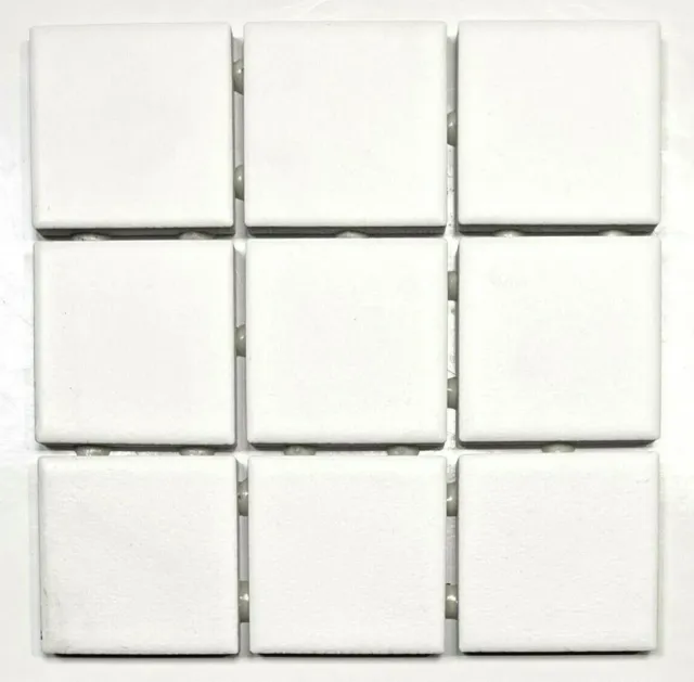 2x2 Essential White Matte Subway Ceramic Tile Kitchen Backsplash (6x6 sheet)