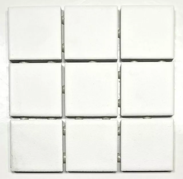 2x2 Essential White Matte Subway Ceramic Tile Kitchen Backsplash (6x6 sheet)