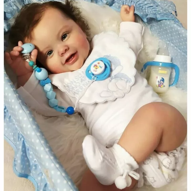 Full Body Silicone Vinyl Reborn Baby Doll 20" Real Boy Gender Toddler Gift Toys 2