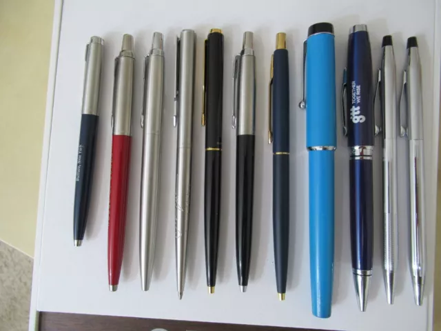 used vintage Cross and Parker pens
