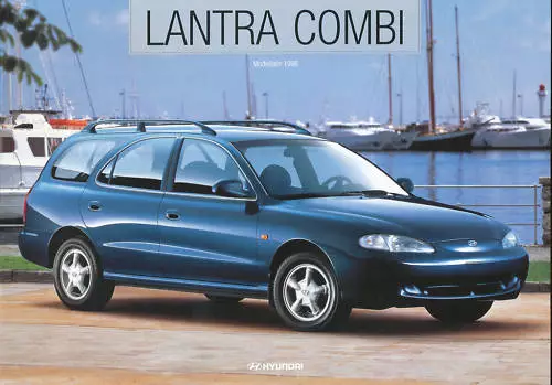 Hyundai Lantra Combi Prospekt 1996 D brochure broszura broschyr prospectus