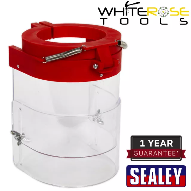 Protector de prensa de taladro Sealey 85 mm protector de seguridad abatible protección