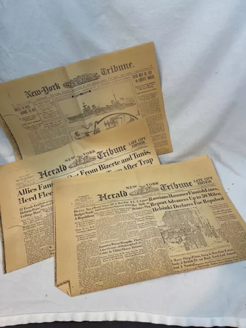 1964 Newspaper WORLD'S FAIR SOUVENIR - Unique - Herald Tribune Front Page 2917