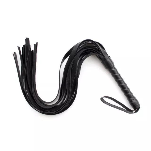 Faux Leather Spanking Whip Paddle Flogger Bondage Slave Roleplay Flirt BDSM