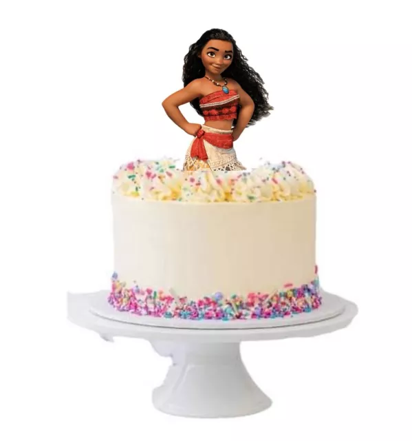 Moana Cake Topper Wafer Card Cake Stand Up Edible Topper Cake Decorate