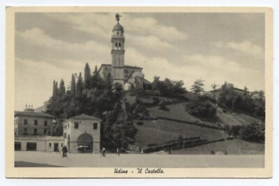 vecchia cartolina di udine il castello 