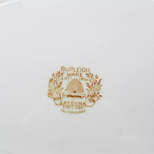 Burleigh Ware 'Satsuma'  Oval Plate, Vintage, England 3