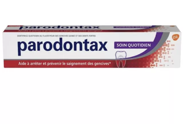 Lot de 3 dentifrices Parodontax soin quotidien  (75 ml x 3)