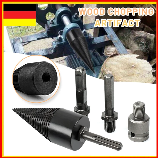 Kegelspalter Set - Holzspalter Aufsatz Für Bohrmaschinen