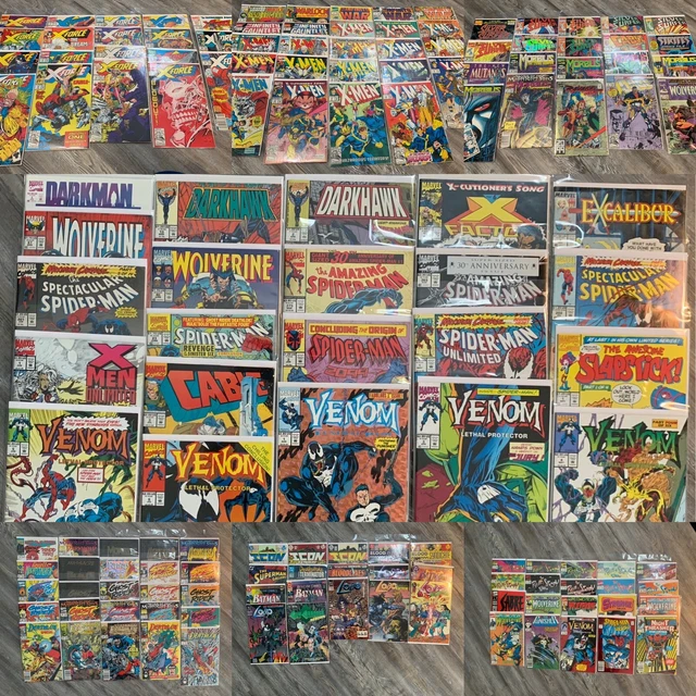 Lot of 150+ Marvel & DC Comic Books. Newly bagged & boarded. VF-NM. Full List.