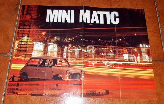BROCHURE DEPLIANT ADVERTISEMENT Innocenti Mini Matic Minimatic 1970 ...