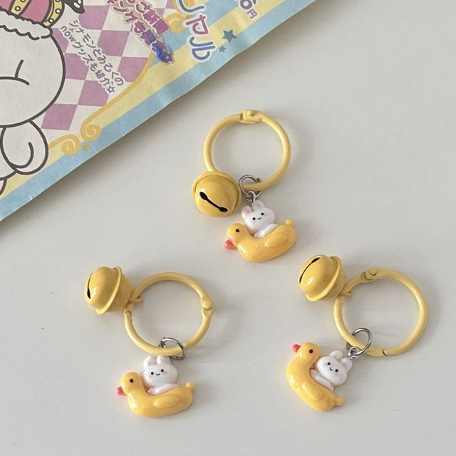 Porte-clés Petit Canard Jaune De Dessin Animé Drôle, Mini Canard Panda De 2.5cm, Porte-clés Animaux Pendentif Pour Femmes Et Enfants, Accessoires De Sac à Main