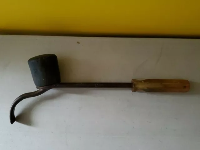 Vintage Ken Tool T-68 Hupcap Tool, Rubber Hammer & Prybar ~USED~ T3-13