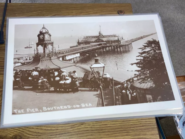 Vintage England Scenic  Laminated Photo Print Placemats Set Of 4.