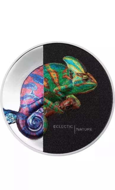 2023 Cook Islands Eclectic Nature Chameleon 1oz Silver Ultra Proof Coin