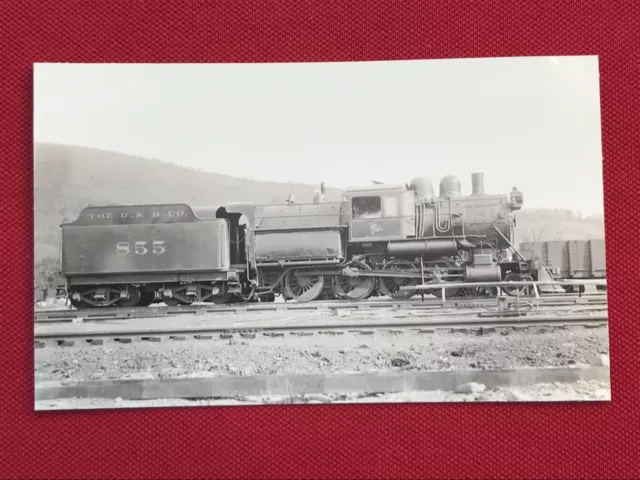 Antique Delaware & Hudson Railway Railroad Locomotive 855 Photo Binghamton NY