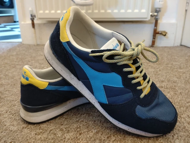 Scarpe diadora blu clearance e gialle
